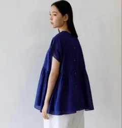 パドカレ✽絞り半袖ブラウス | Mercari