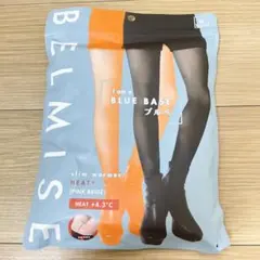 ベルミス スリムウォーマー ヒートプラス M 着圧レギンス ピンクベージュブルベ