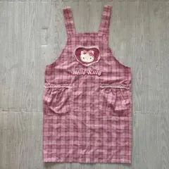 Hello Kitty チェック柄エプロン 150