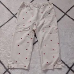 プティマイン　ハート柄 スパッツ レギンス100㎝
