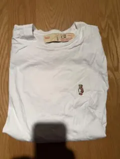 ナノユニバース　Tシャツ　白 Mサイズ　テディベア