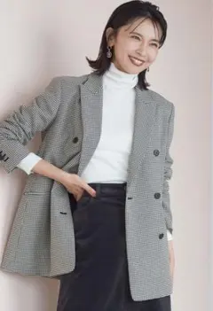 チェックストレッチ ジャケット　23区　【杏さん着用】のサムネイル