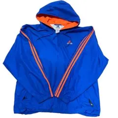 90s 00s adidas アディダス アノラック　パーカー　刺繍ロゴ