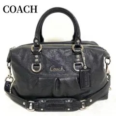 【美品】COACH マディソン アシュレイ レザー 2WAY ショルダー 黒