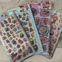 ズートピア ぷっくりシール 立体シール ウォーターシール 3dシール 4枚セット