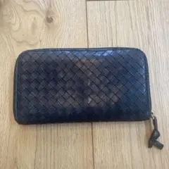 ボッテガヴェネタ　ジッパー長財布　ブラックのサムネイル