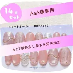 【AaA様専用】オーダー♡ピンクベージュ♡マグネット・ニュアンスネイルチップ