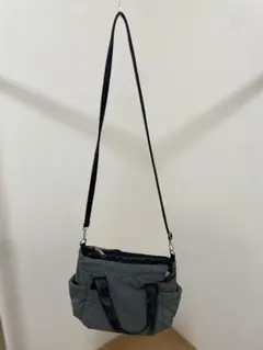 キルティング ショルダーバッグ 2way グレー