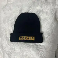 ト*ー様 ビーニー ニット帽 ブラック ワッペン付き 刺繍 伸縮 ストリート y