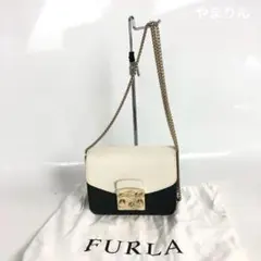 FURLA フルラ メトロポリス チェーン ショルダーバッグ ホワイト 