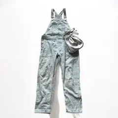 【ギャップ】Sデニムサロペットライトブルー夏にカジュアル裾をロールアップしても◎