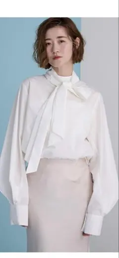 Ur‘s ユアーズ　 2wayボウタイブラウス シャツ　レディース　L