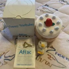 アフラック　バースデーダック　11月の誕生石　いちごケーキポーチ付き