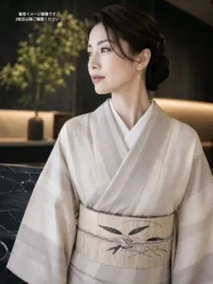 売約済み　美品 正絹薄もの 作家物 紗訪問着 絽袋帯セット 葡萄文様 夏物 美品 正絹薄もの 作家物 紗訪問着 絽袋帯セット 葡萄文様 夏物 手描き