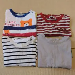 ベビーTシャツ4枚セット little weekend まとめ売り ミキハウス