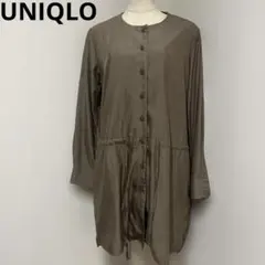 ユニクロUNIQLO 長袖シャツ　チュニックシャツ