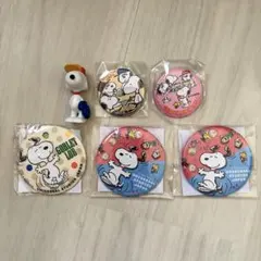 スヌーピー 缶バッジ ミニフィギュア セット