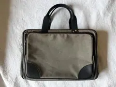訳あり BOTTEGA VENETA ビジネスバッグ キャンバス×レザーのサムネイル