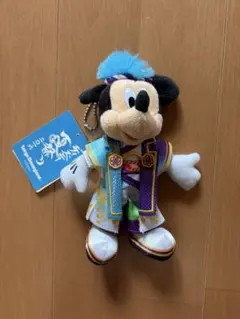 【未使用】ディズニー夏祭り ミッキー ぬいぐるみピンバッジ 3点セット