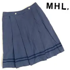 MHL タックプリーツ　ソフトフレア　コットンスカート　マーガレットハウエルのサムネイル