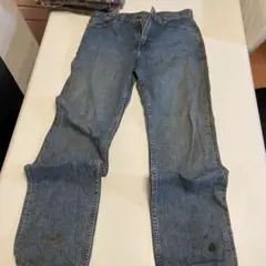 EDWIN ストレートデニムパンツ 青色