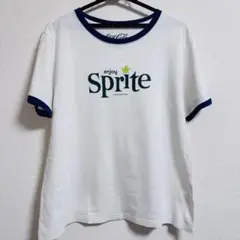 Sprite ロゴTシャツ リンガーT 白 古着 フロントプリント