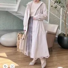 【オトナの上品ロングマンパ】スカラ刺繍/愛されロングマウンテンパーカ