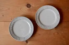 ●2皿セット● 美濃焼 藤山窯 食器 器 和食器 ケーキ 小皿 陶芸 陶器