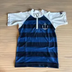 HELLY HANSEN ストライプ ハーフジップ ラッシュガード 110cm
