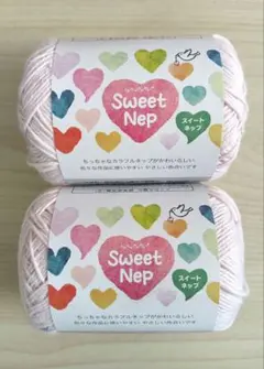 ピンク　毛糸　コットン　スイートネップ　セリア　キャンドゥ　パステルカラー