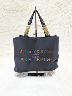【美品】 ANNA CRISTINNA アンナクリスティーナ ハンドバック 黒