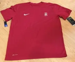NIKE DRI-FIT スタンフォード大学 ロゴTシャツ 赤 M 新品 ナイキ