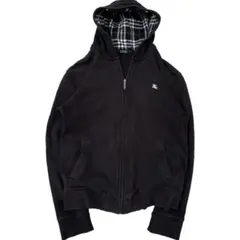 burberry black 00s zip hoodie チェック y2kのサムネイル