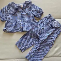 ZARA ストライプ花柄セットアップ 2-3歳