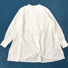 ドゥロワー スタンドカラー ロングシャツ ブラウス Drawer - メルカリ