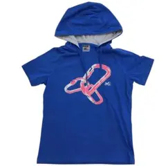 MILLET ミレー フーディ Tシャツ ブルー Mサイズ 吸汗速乾 アウトドアのサムネイル