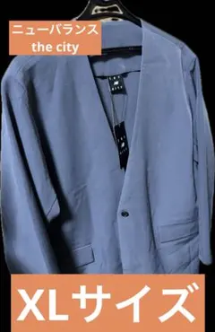 ニューバランスthe city ノーカラージャケット XL グレー