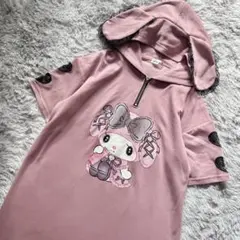 Avail×Sanrio マイメロディ 耳付きフードワンピース ピンク M Lのサムネイル