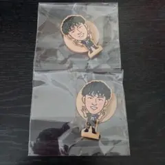 清水エスパルス☆ガチャガチャ☆ウッドスタンド２個☆猪越優惟選手