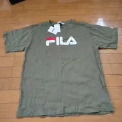FILA オリーブ色 半袖Tシャツ 未使用タグ付き