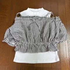 redyazel オフショルブラウスノースリーブセットのサムネイル