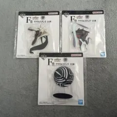 エヴァンゲリオン一番くじF賞アクリルスタンド3種セット