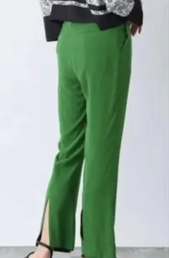 ジーナシス JEANASIS パンツ グリーン S