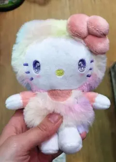 ハローキティ ぬいぐるみ パステルカラー　ミニポーチ