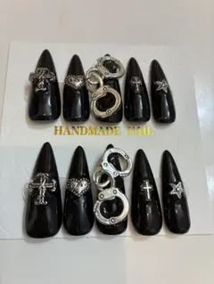 n*o様 ネイルチップ　ギャルネイル　ハンドメイド　ロングネイル