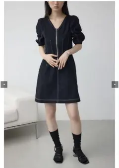 AZUL 半袖デニムワンピース