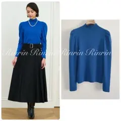 ANAYI ウールスムースハイネック プルオーバー 36