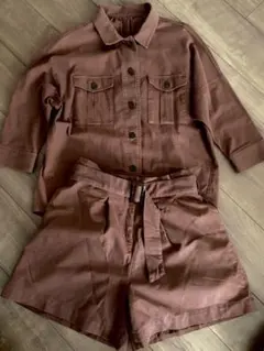 earth music&ecology セットアップ ジャケット　ショートパンツ