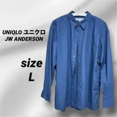UNIQLO ユニクロJW ANDERSONネイビー 長袖シャツ 36 L