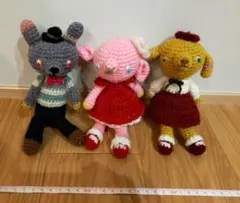 新品未使用☆KP☆ニットプランナー☆みみちゃんピウちゃんの編みぐるみ
